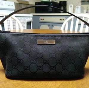 Gucci Black Monogram Small Handbag